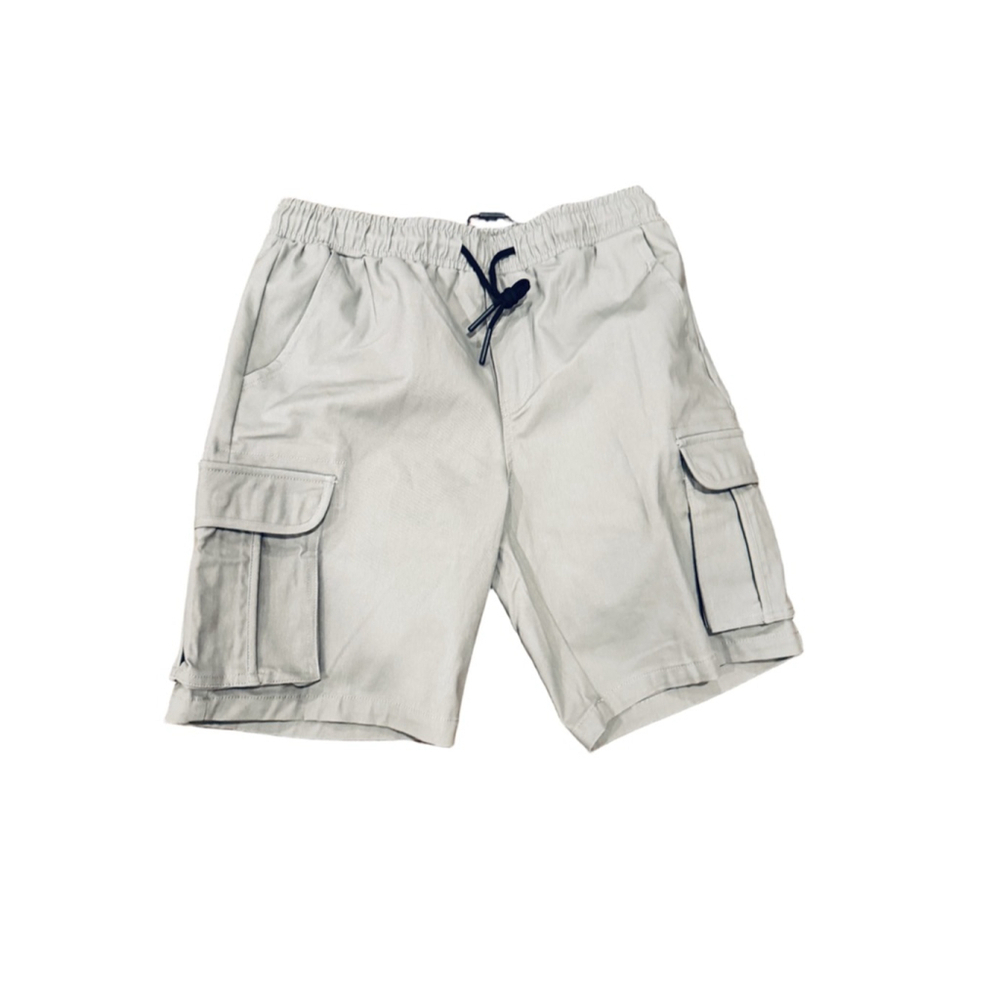 Men's American Stitch Cargo Shorts XXL gray with Black Drawstring l15